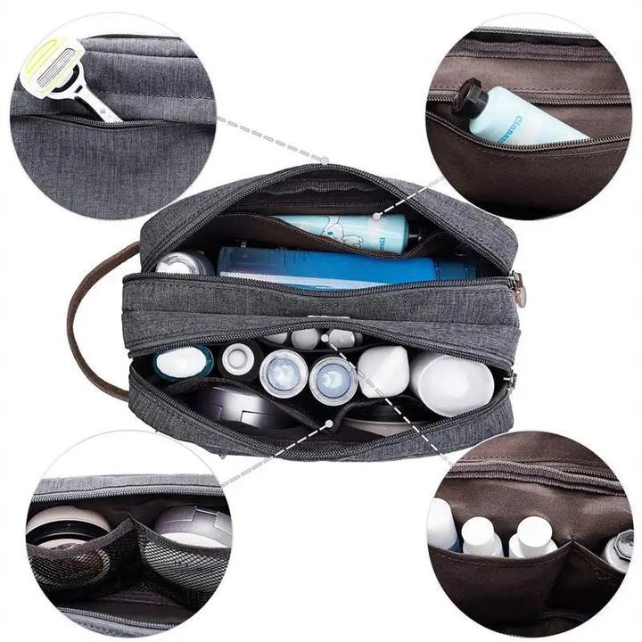 Image du produit Only-Bags.Store Trousse de toilette pliable de grande capacité, étanche et imperméable à l'eau