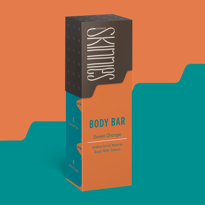 Immagine prodotto Skinnies Barretta per il corpo arancia dolce (Sapone duro, 100 ml)