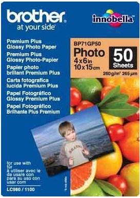 Actual product image Brother Premium Plus Glossy (260 g/m², 10 x 15 cm, 50 x)