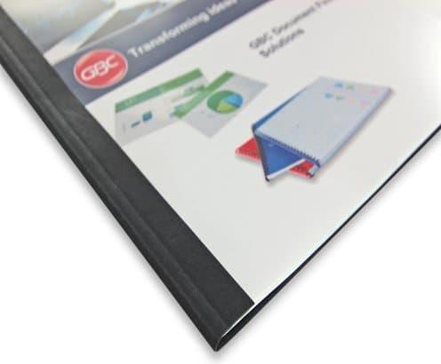 Actual product image GBC LeatherGrain thermal binder A4 100 pcs - 3 mm, blue