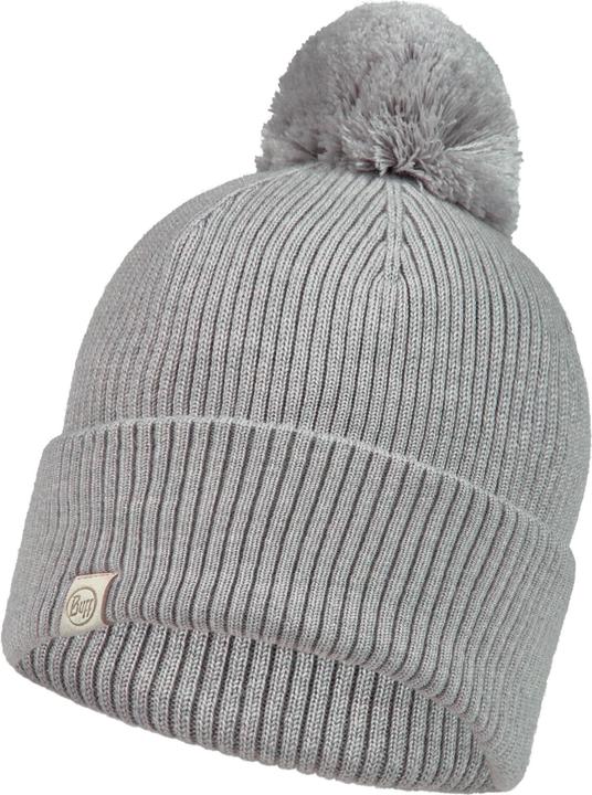 Actual product image Buff Knitted Hat Tim Light Grey