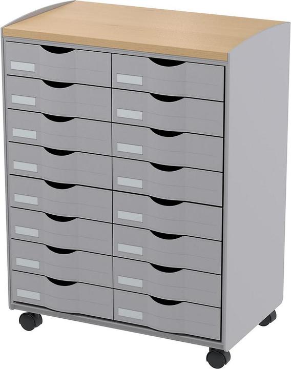 Produktbild Paperflow Rollwagen mit 16 Schubladen