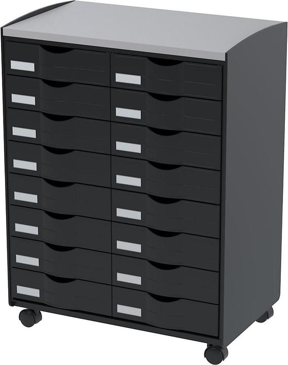 Produktbild Paperflow Rollwagen mit 16 Schubladen