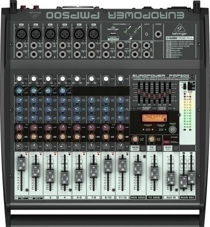 Image du produit Behringer Mixeur de puissance PMP500 2x 250 W Kan (Studio et mixeur live)