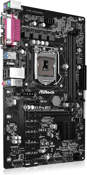 Produktbild AsRock H81 Pro BTC R2.0 (LGA 1150, Intel H81, ATX)