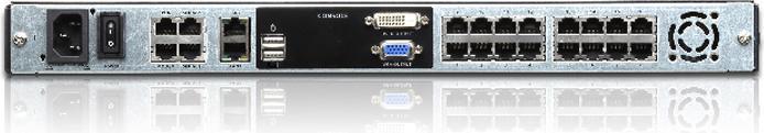 Immagine prodotto Aten KL1116VN FR Switch KVM over IP Cat.5 a 16 porte, 19" LCD, doppia guida, layout FR