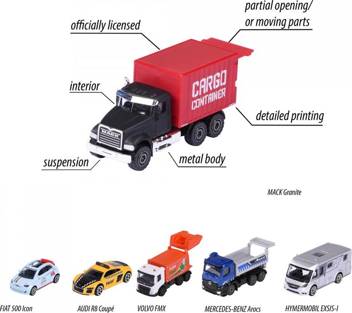 Produktbild Majorette City Assortment, 6-sort.