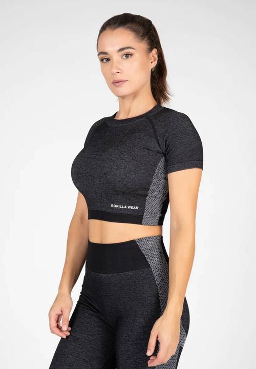Immagine prodotto Gorilla Wear Selah Crop Top senza cuciture - nero (XL)
