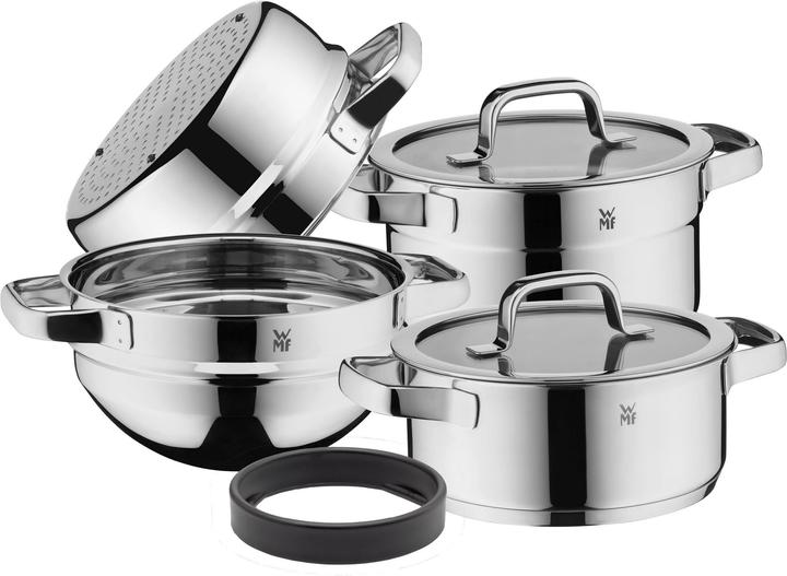 Produktbild WMF Compact Cuisine Kochgeschirr-Set, 4-teilig (20 cm, Pfannenset + Topfset, Edelstahl)