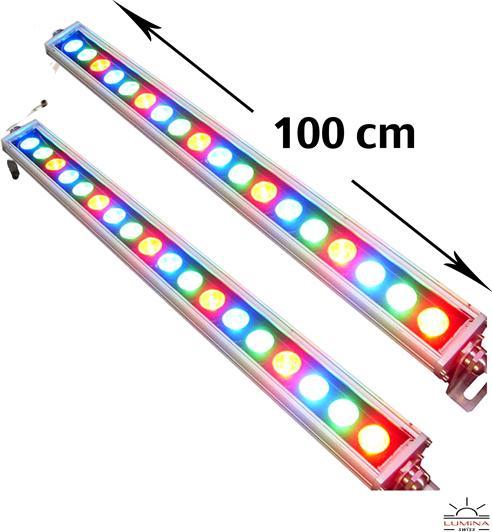 Immagine prodotto Lumina Swiss Wallwasher LED RGB 100 cm (con telecomando) (2000 lm, IP65)