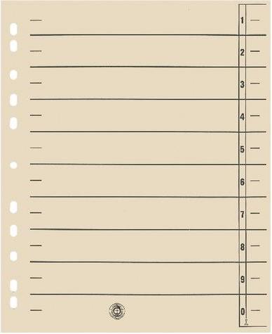 Image du produit Niceday Intercalaire Office Depot Extra Wide 1 à 10 DIN A4 extra large Chamois Chamois