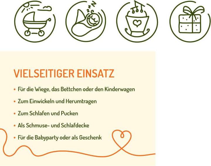 Produktbild Sonnenstrick Baby Schlafsack Ganzjahresschlafsack Pucksack Mitwachsender Schlafsack (60 cm, Ganzjahr)