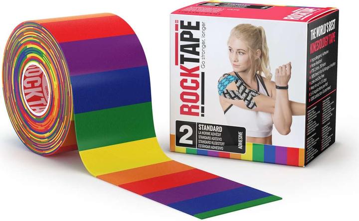 Rock Tape Standard RockTape (5cm x 5m) Rainbow (5 m)