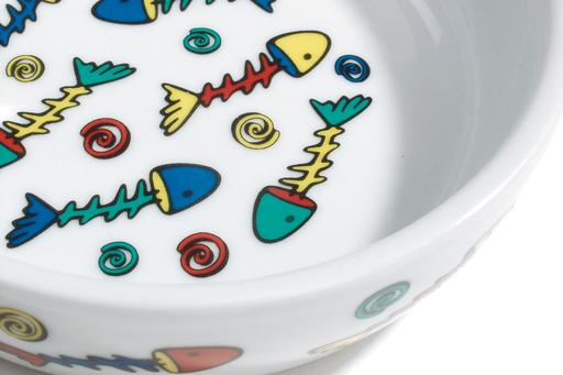 Immagine prodotto Beeztees Ciotola In Porcellana Bz Con Motivo A Pesce (0.33 l)