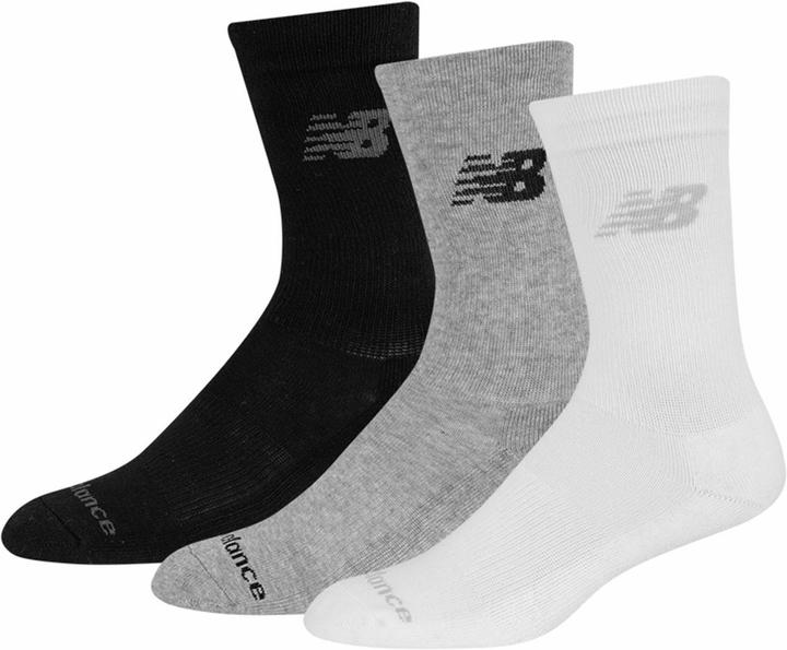 New Balance NB PF Cotton Cushioned Crew Socks 3 Pair (3er Pack, S)