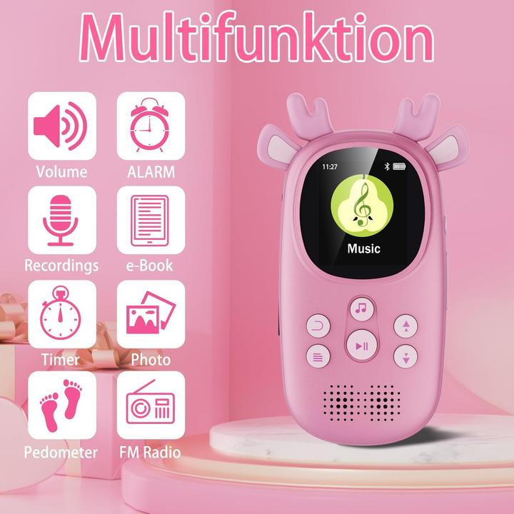 Produktbild Shenzhen Kinder MP3 Player mit Bluetooth und Lautsprecher (32 GB)
