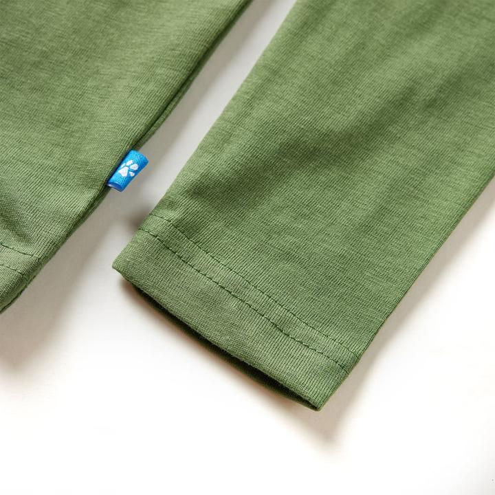 Immagine prodotto VidaXL Camicia da bambino a maniche lunghe Light khaki 128,Materiale: 100 (128)