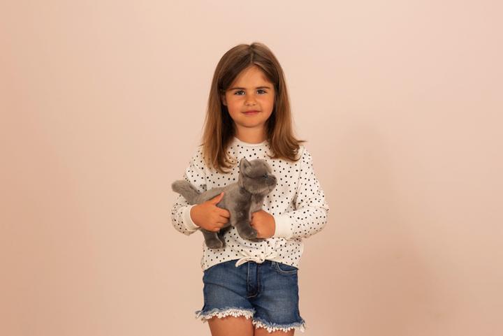 Produktbild Teddy Hermann Karthäuser Katze stehend 20cm (20 cm)