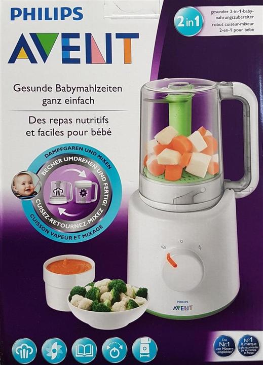 Image du produit Philips Avent Cuiseur vapeur et mixeur combinés