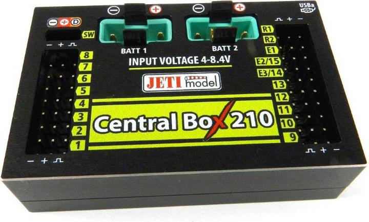 Immagine prodotto Jeti Batteria di supporto Central Box 210 + 2x Rsat2 + Magentic SW