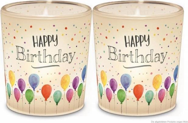 La Vida Lanterna + tealight per te "Buon compleanno (1 x)