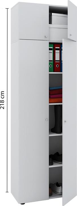 Actual product image VCM Wooden multi-purpose cabinet series Vandol with hinged doors (70 x 40 cm)