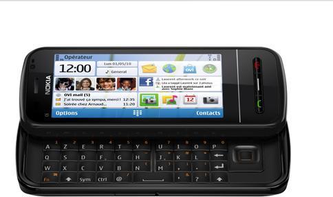 Actual product image Nokia C6-00 - QWERTZ - Black (200 GB, 3.20", 5 Mpx, 3G)