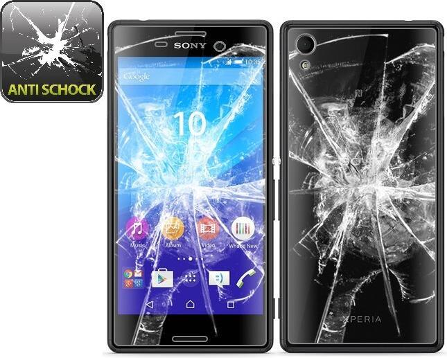 Actual product image Protectorking 2x Panzerfolie Anti-Shock HD Klar (2 Piece, Sony Xperia M4 Aqua)