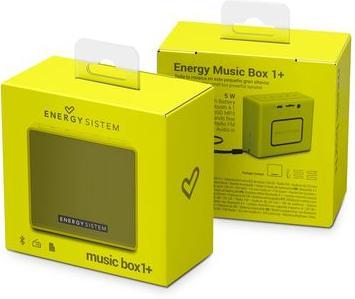 Actual product image Energy Sistem Energy Music Box 1+ Portable Mono Speaker Yellow 5 W (6 h, Rechargeable battery operated)