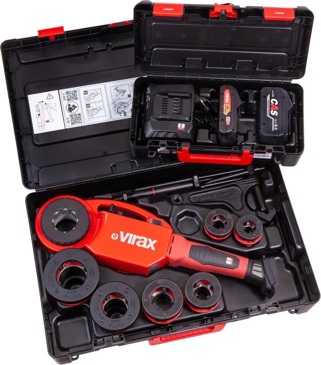 Virax Phenix IV 18V CAS + 6 Köpfe BSPT Rechts