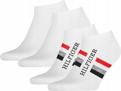 Tommy Hilfiger Socken Söckchen 2P Weiss (2er Pack, 43 - 46)