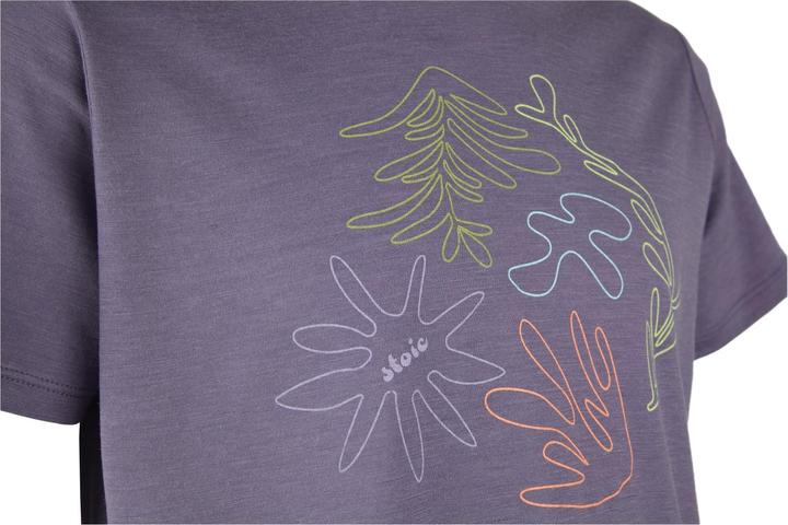 Actual product image Stoic Kids Merino155 LaholmSt. Print T-Shirt (128)