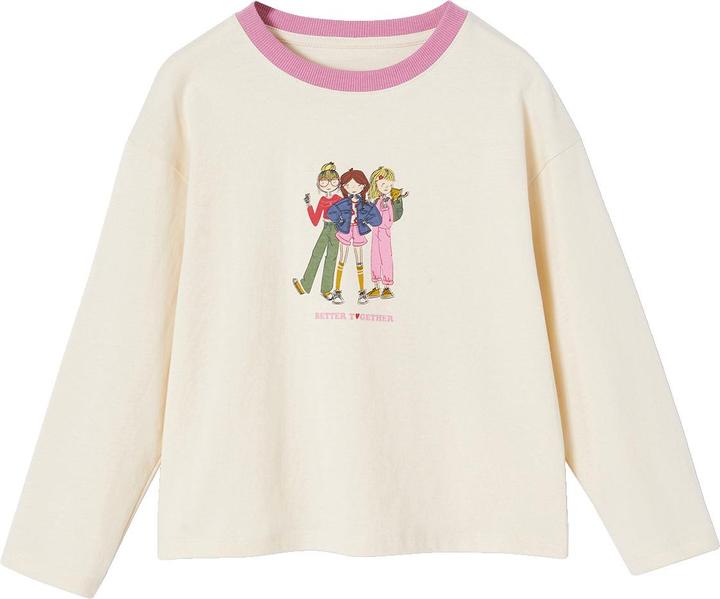 Immagine prodotto Vertbaudet Camicia da bambina con stampa femminile e cotone riciclato (92)
