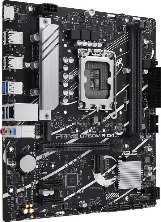 Immagine prodotto ASUS MB PRO B760M-R D4 (LGA 1700, Intel B760, mATX)