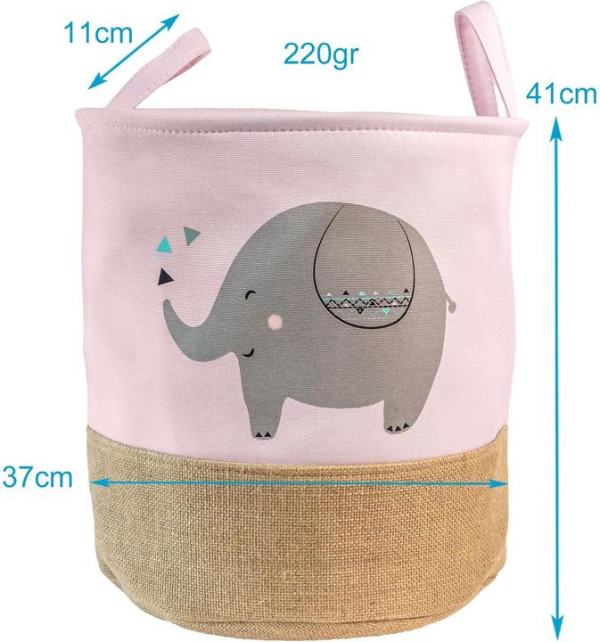 Produktbild Intirilife Aufbewahrungskorb Kinder für Wäsche Spielzeug (1 x, 37 x 37 x 41 cm)