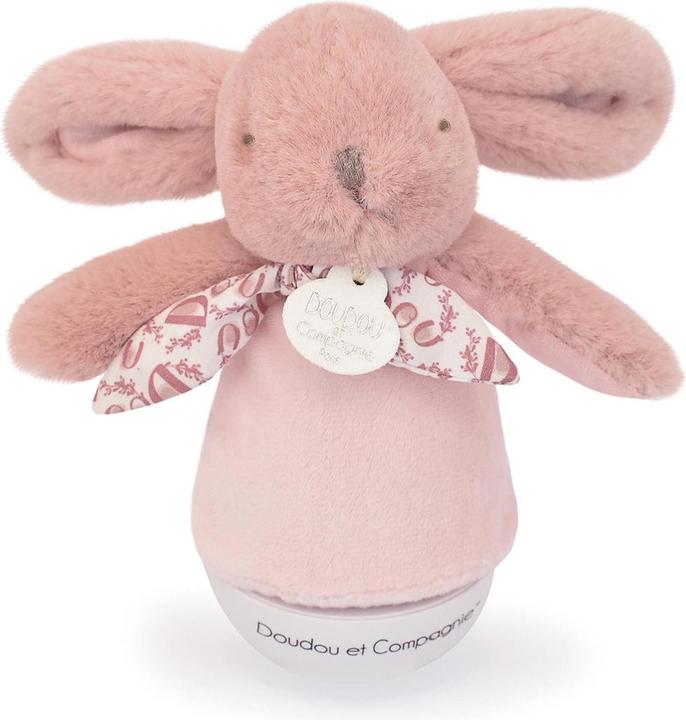 Doudou et Compagnie Nachtlicht mit Musik Hase, rosa 16cm