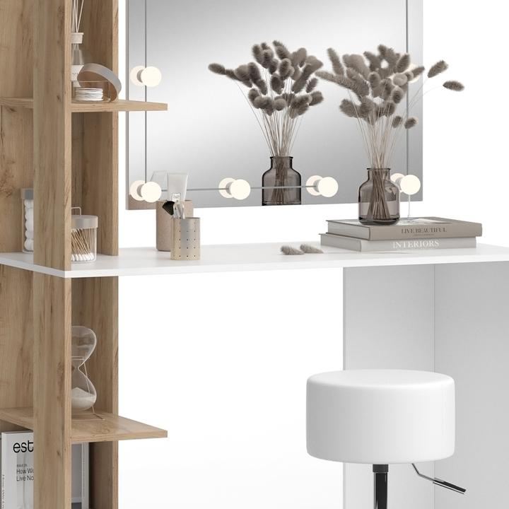 Produktbild Vicco Tower mit Hocker und Beleuchtung (122.5 x 55.5 x 76 cm)