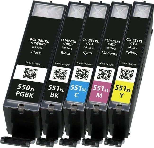 Actual product image Canon Cli-551xl/Pgi-550xl