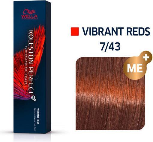 Actual product image Wella Koleston Perfect Me+ (7/43 medium blonde red-gold)