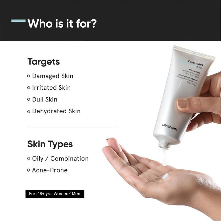 Actual product image Minimalist Ceramides 0.3% Moisturiser with Madecassoside (Face gel)