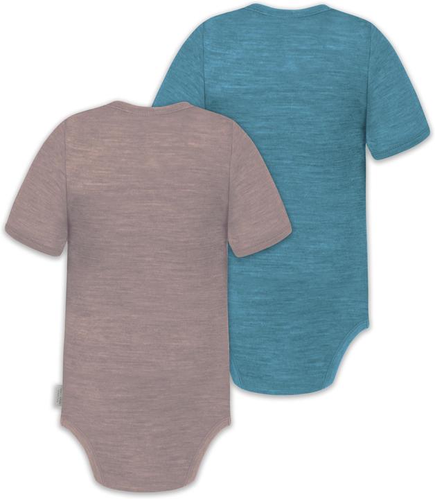 Immagine prodotto Normani Set di 2 body baby merino a maniche corte "Tihoi" - 9317 (80)
