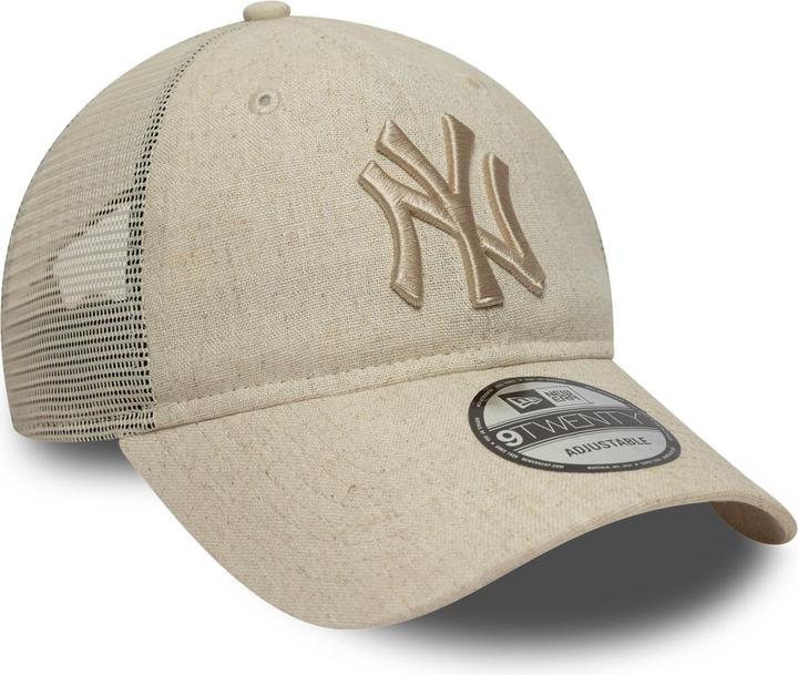 Actual product image New Era 9Twenty Trucker Cap - Leinen New York Yankees Beige