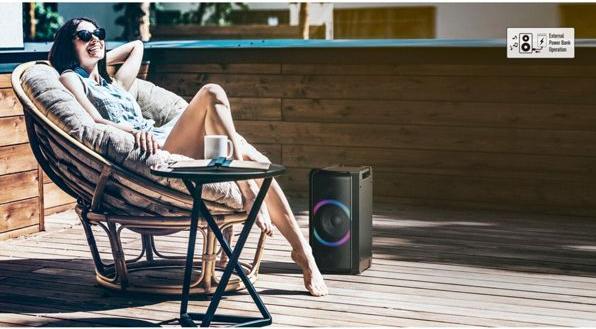 Actual product image Panasonic Bluetooth Speaker SC-TMAX5EG-K Black (Electrical connection)