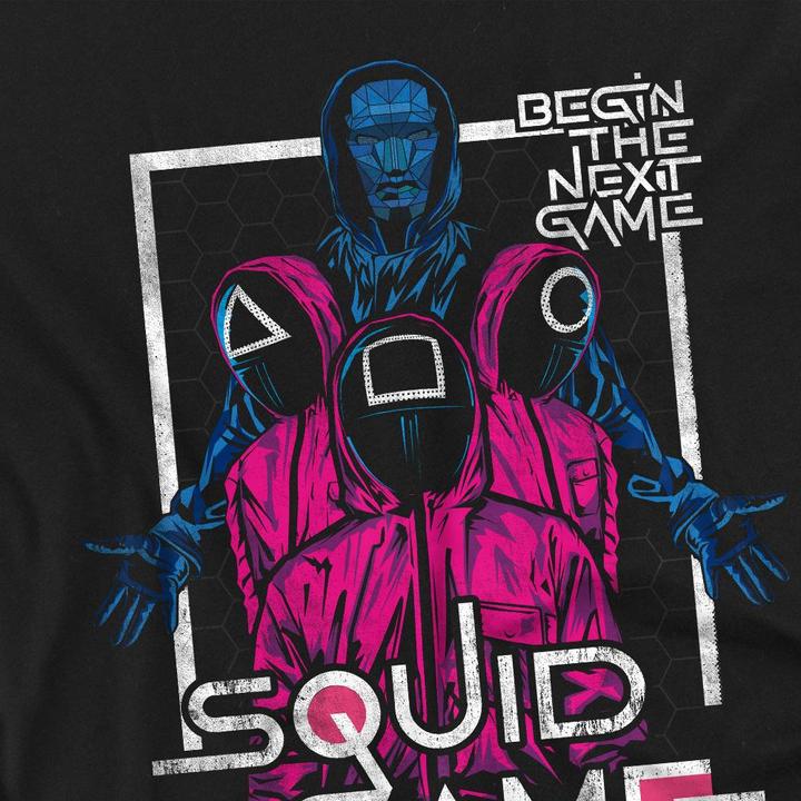 Actual product image Squid Game Mens Front Man & Guards T-Shirt (4XL)