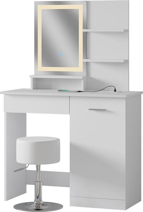 Image du produit Vicco Julia avec tabouret et éclairage (90 x 38 x 137,5 cm)