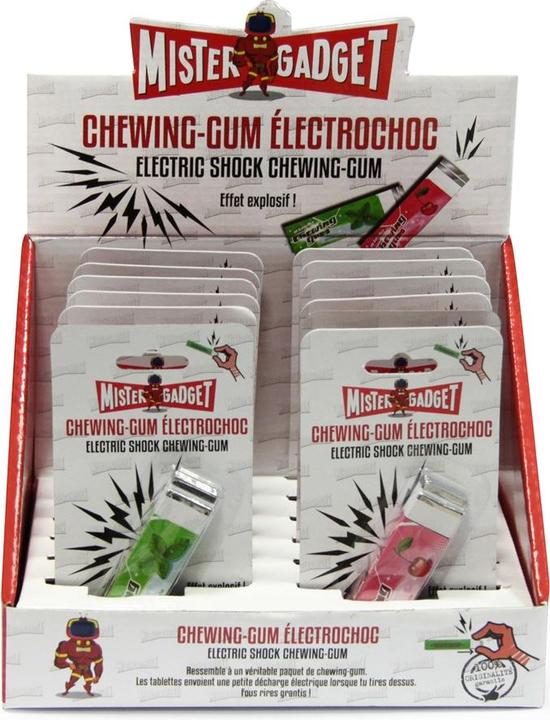 Actual product image NoName Chewing Gum Electric Shock Display