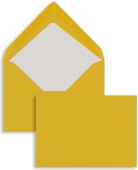 Produktbild Blanke Briefumschläge 81x114mm (DIN C7) 100g/qm gummiert VE=100 Stück ocker (100 x)
