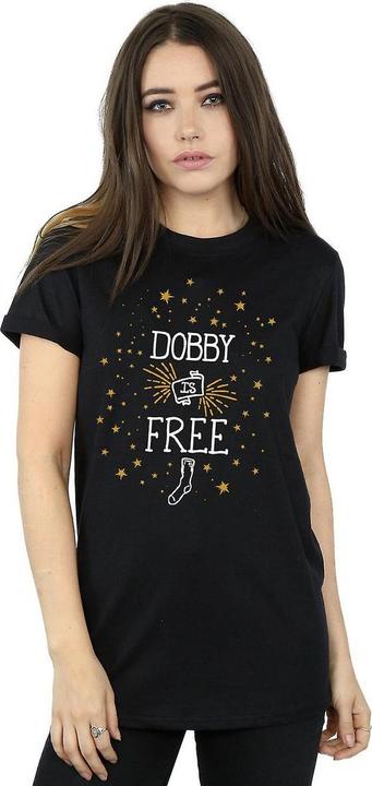 Actual product image Womens/Ladies Dobby Is Free Cotton Boyfriend T-Shirt (M)