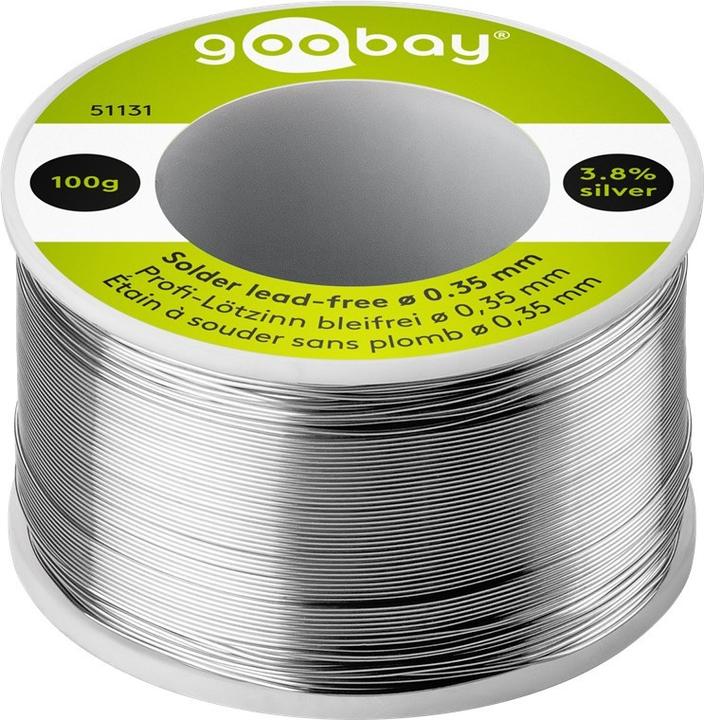 Goobay Profi-Lötzinn bleifrei, ø 0,35 mm, 100 g (Lötzinn)