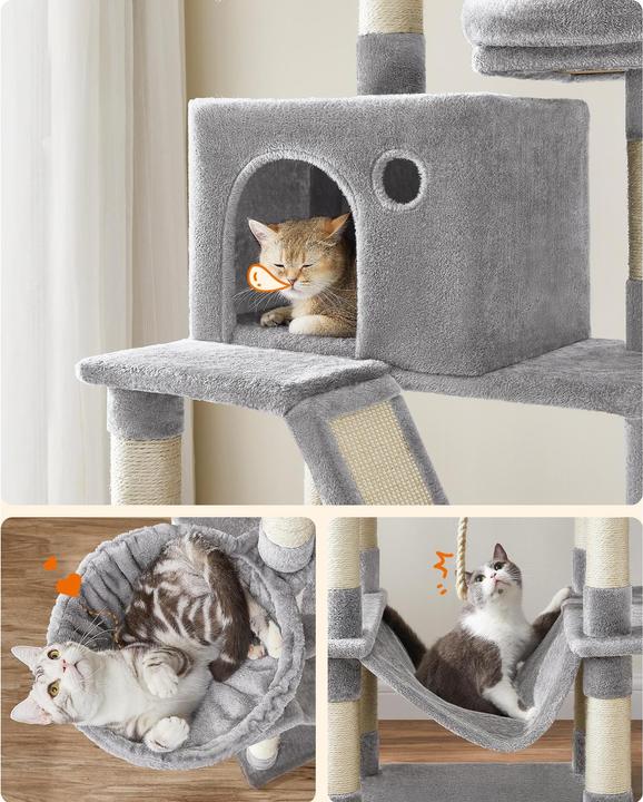 Immagine prodotto Feandrea Cat Spa (206 cm, Grigio)